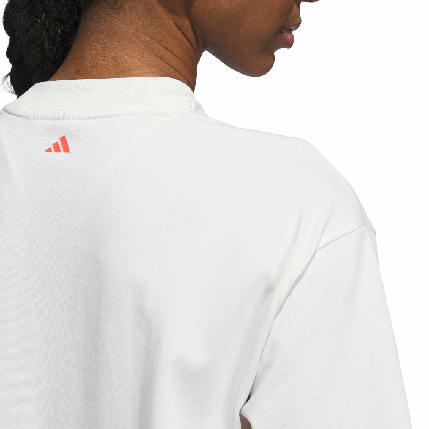 adidas Women's Select Basketball T-Shirt Cloud White/Solar Red