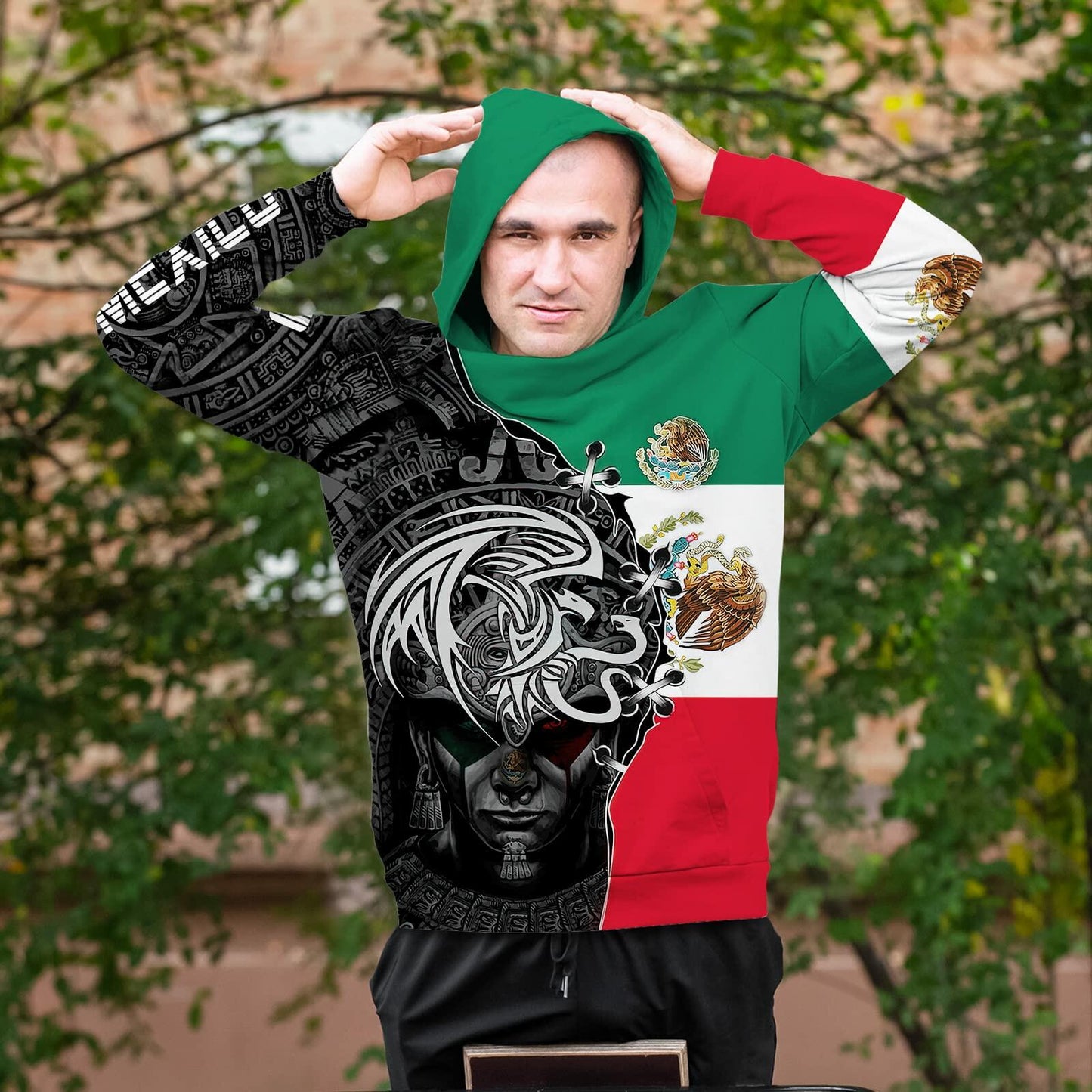 FAYBA Mexican Hoodies 3D Print Casual Pullover White 2XL New