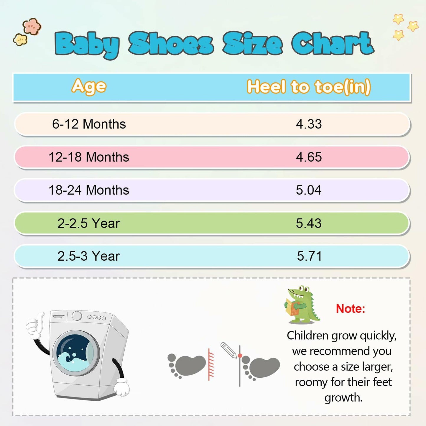 LeIsfIt Baby ShoesLightweight Non-Slip Shoes White 7 Toddler