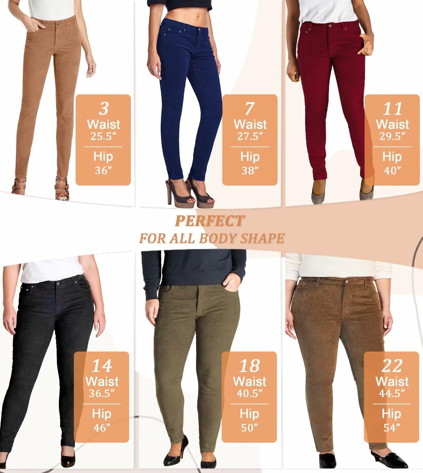 Hybrid & Company Wheat Corduroy Skinny Pants Size 11 Women