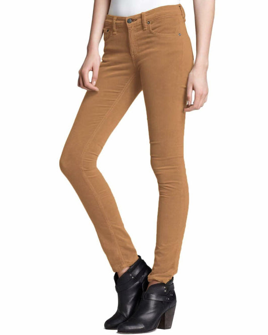 Hybrid & Company Wheat Corduroy Skinny Pants Size 11 Women