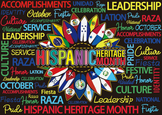 Hispanic Heritage Month Backdrop 7x5FT Classroom Photography Background