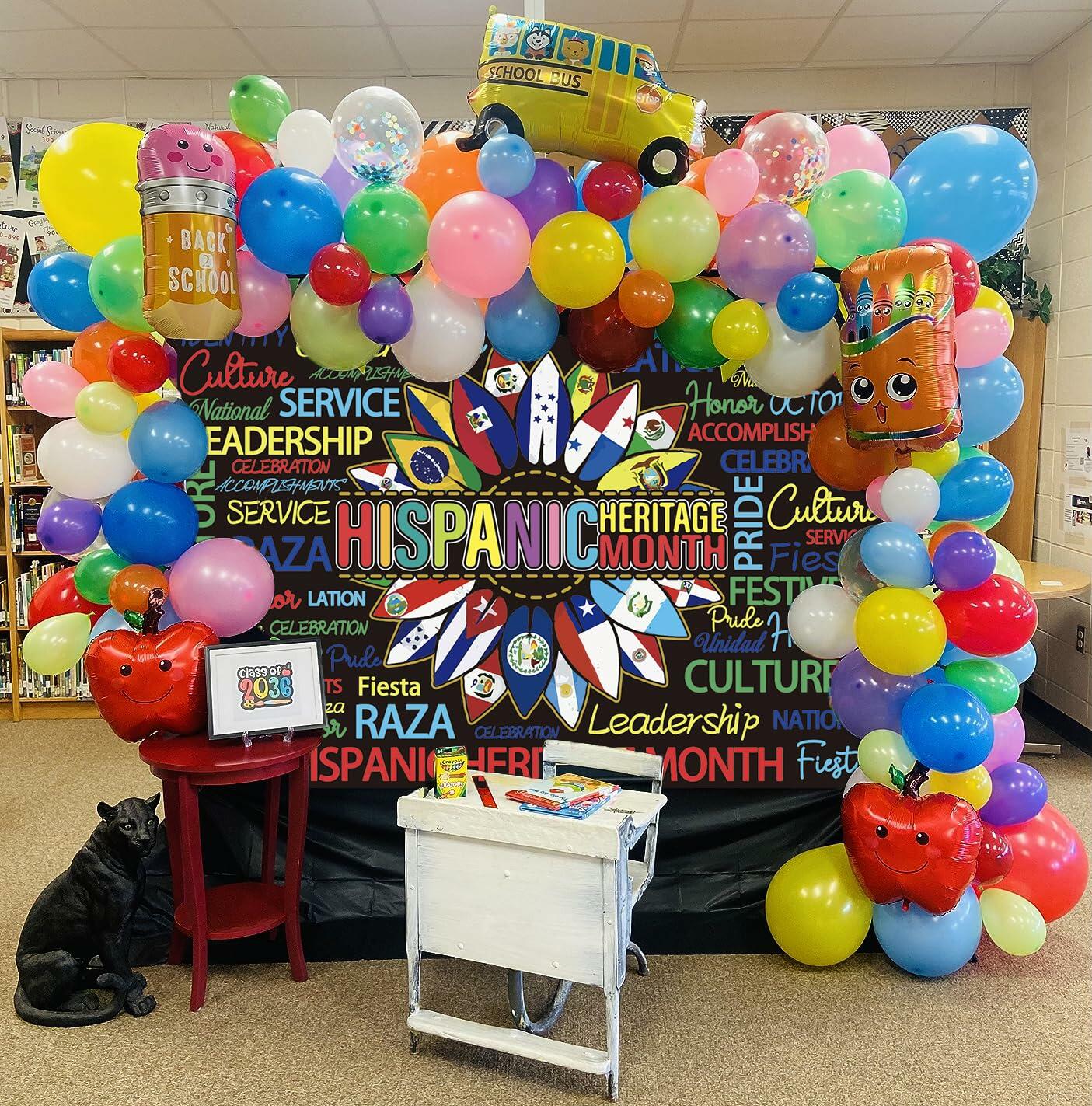 Hispanic Heritage Month Backdrop 7x5FT Classroom Photography Background