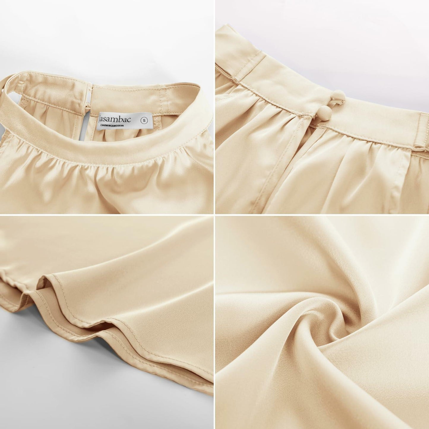 Elegant Summer Tank Top Women Apricot Sleeveless Loose Size 2XL