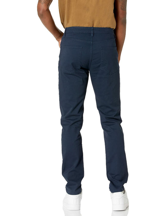 Amazon Essentials Men's Slim-Fit Stretch Twill Pants Navy Size 34x30