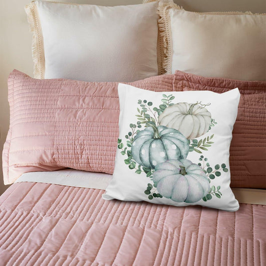 Wheatwin 18x18 Fall Coquette Throw Pillow Cover Pumpkin Retro Decor