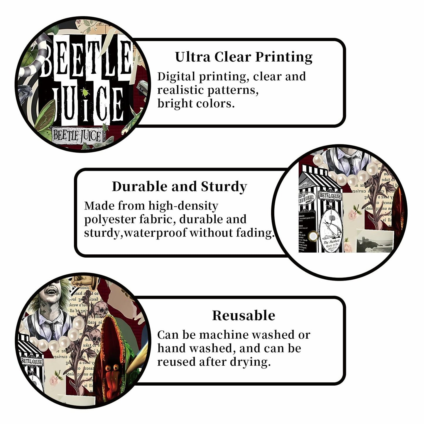 Halloween Door Cover Banner - Classic Horror Party Decoration Scary Movie Theme