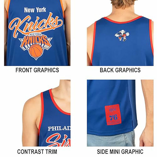 Ultra Game Men's Mesh Jersey Tank Top Sleeveless Muscle T-Shirt Medium