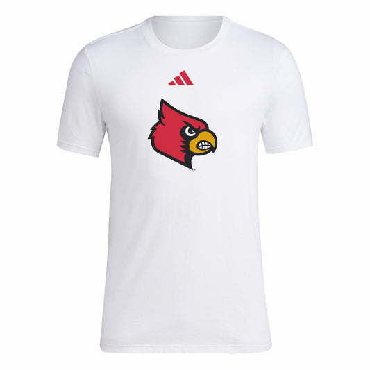 adidas Men's House of NCAA T-Shirt White University of Louisville Size Small