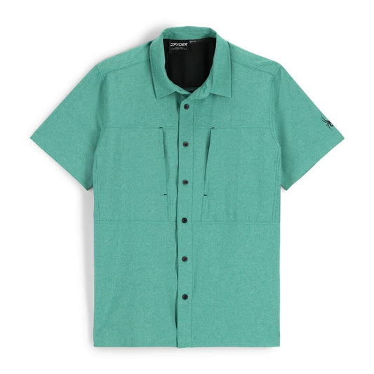 Spyder Mens Canyon Short Sleeve Shirt Verdant Green – Size Medium