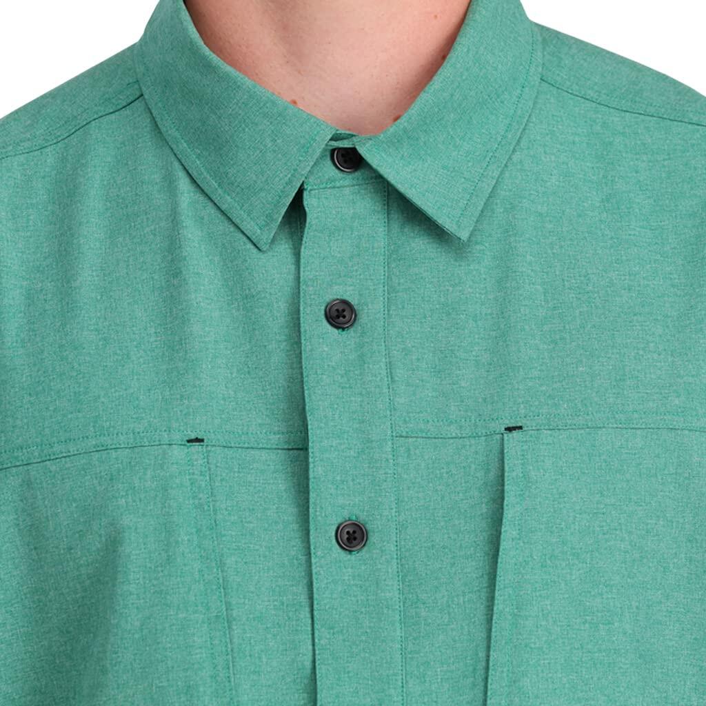 Spyder Mens Canyon Short Sleeve Shirt Verdant Green – Size Medium