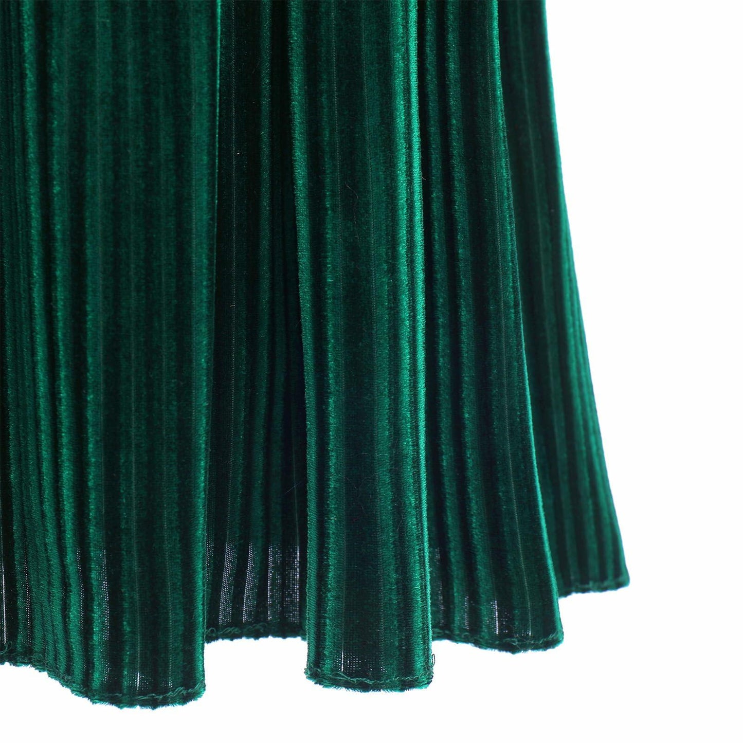 IMEKIS Toddler Velvet Christmas Dress Dark Green Long Sleeve Size 2-3T