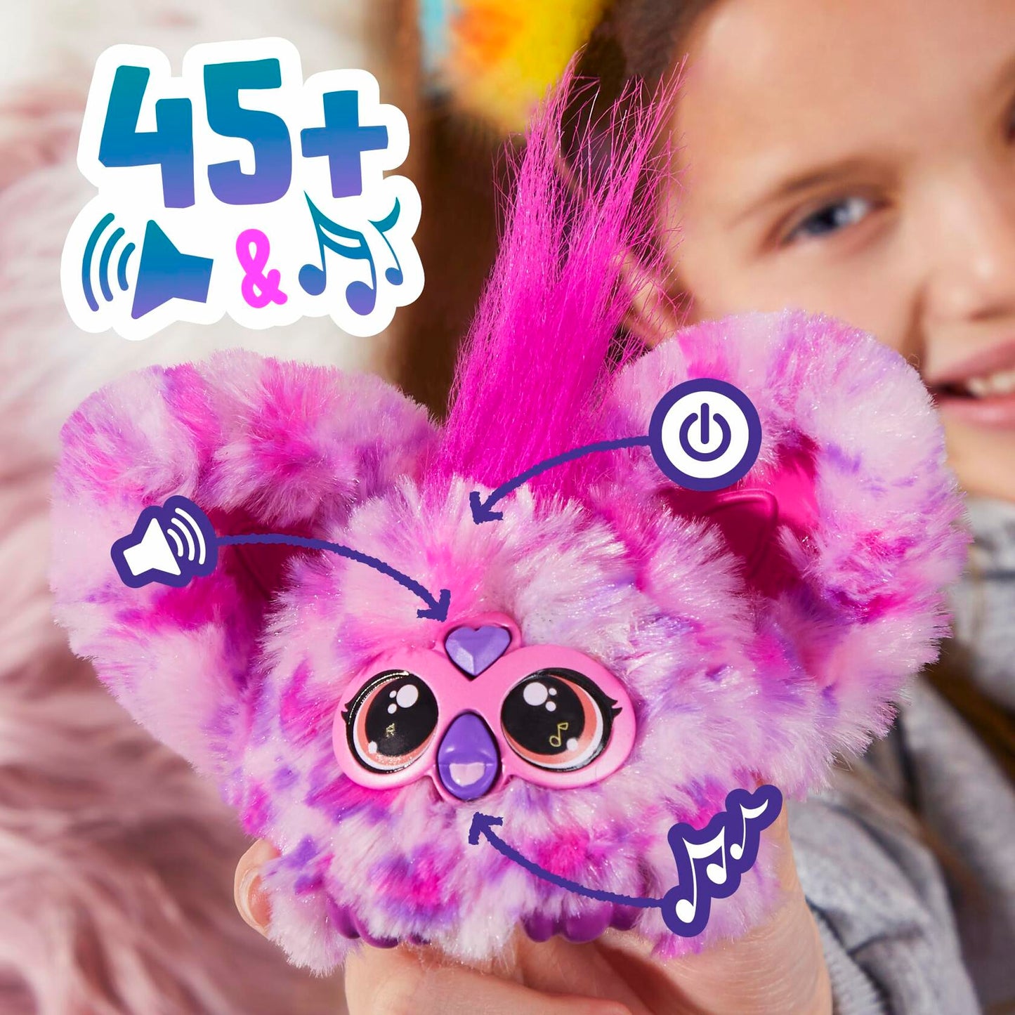 Hasbro Furby Furblets Hip-Bop Mini Friend 45+ Sounds Electronic Plush Toy