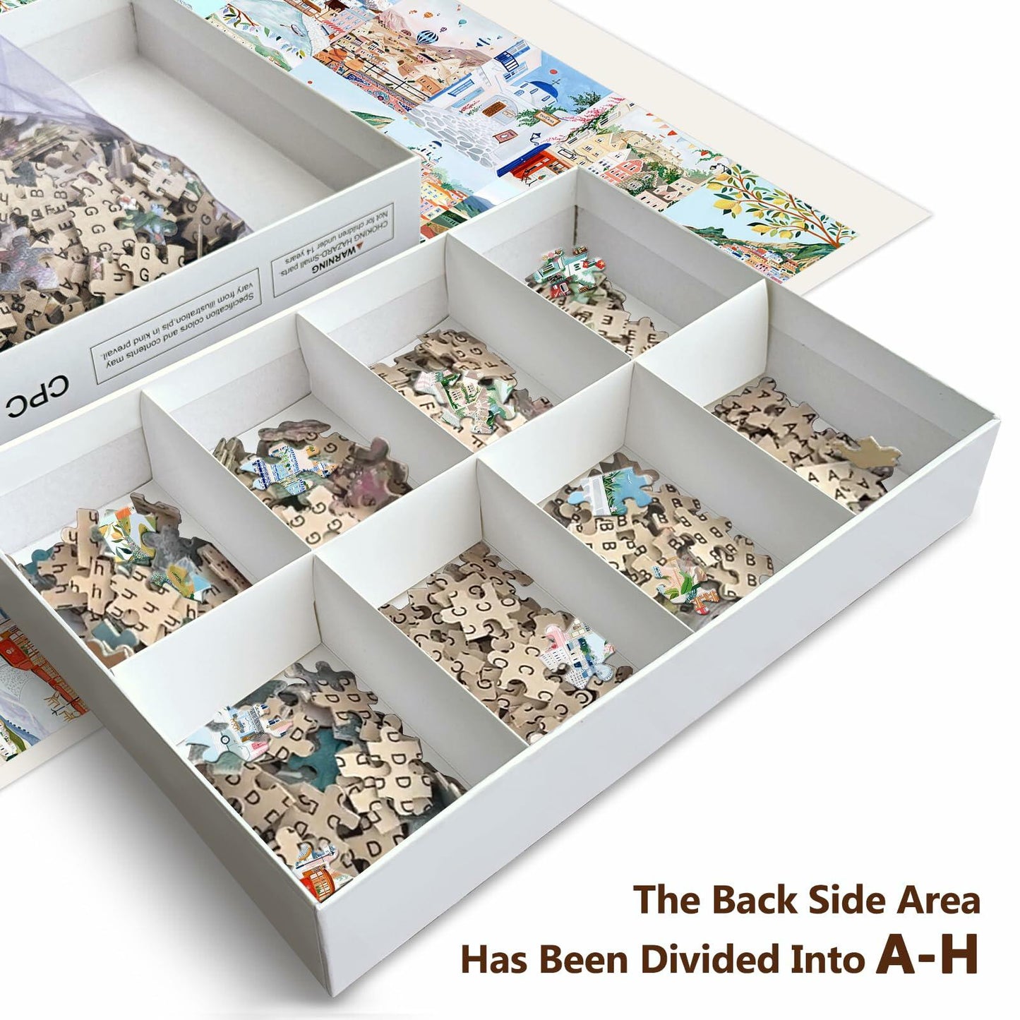 World Travel Wooden Puzzle 1000 Pieces - 49 Travel Posters Jigsaw Decor
