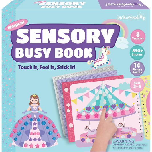 jackinthebox Sensory Craft Activity Kit Touch & Stick Textures No Mess