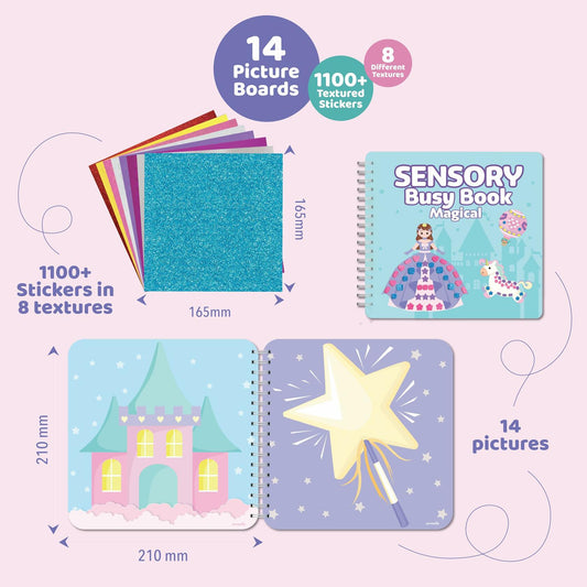 jackinthebox Sensory Craft Activity Kit Touch & Stick Textures No Mess