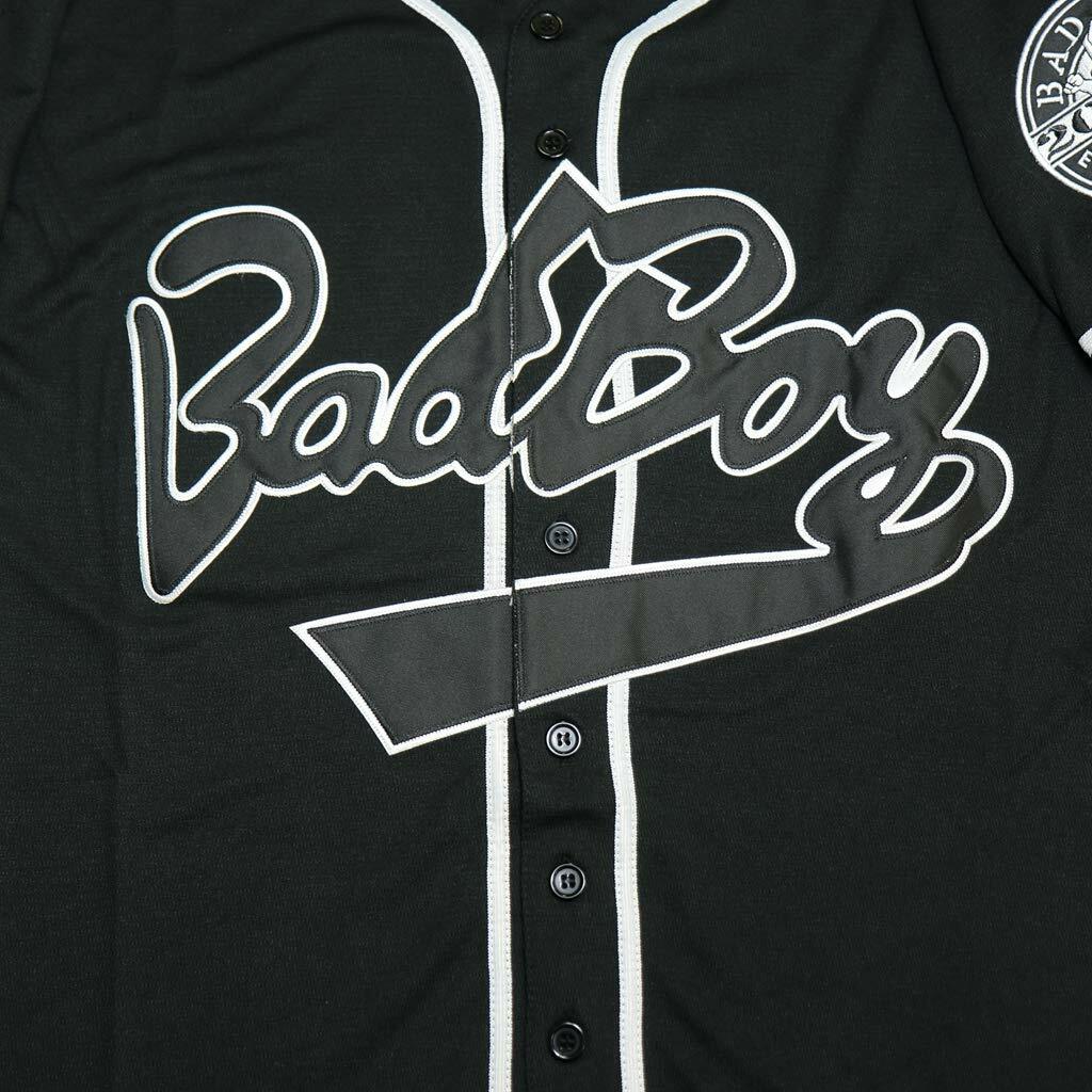ACAIL Biggie Bad Boy Movie Baseball Jersey Stitched Black Size M