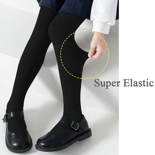 hakugoo Girls Tights 2 Pack Navy Toddler Cotton 2-4 Years