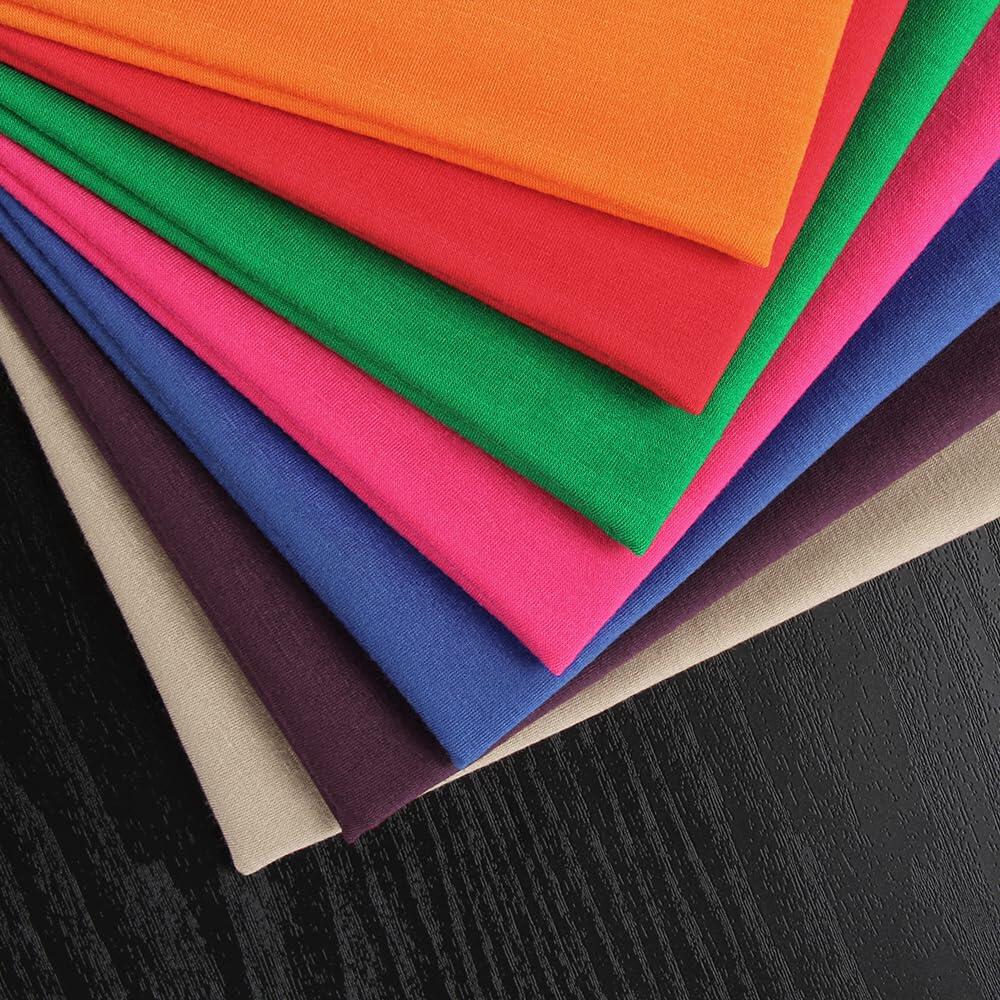 PRIMODA Women's Long Sleeve Shirt Orange S Cotton Blend Crew Neck Basic