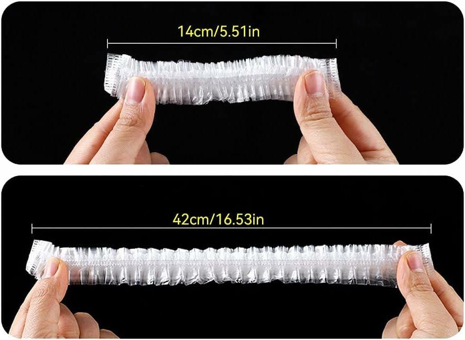 200Pcs Elastic Fresh Keeping Bags Stretch Plastic Bowl Covers Food Storage