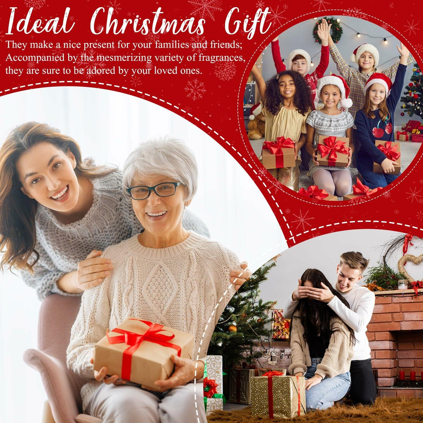 Dansib 12 Pc Christmas Hand Cream Set Moisturizing Travel Size Gift Women