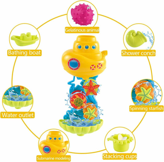 Cosaway Baby Bath Toys Ocean Animal Sprinkler Beach Pool Set 6-12 Months