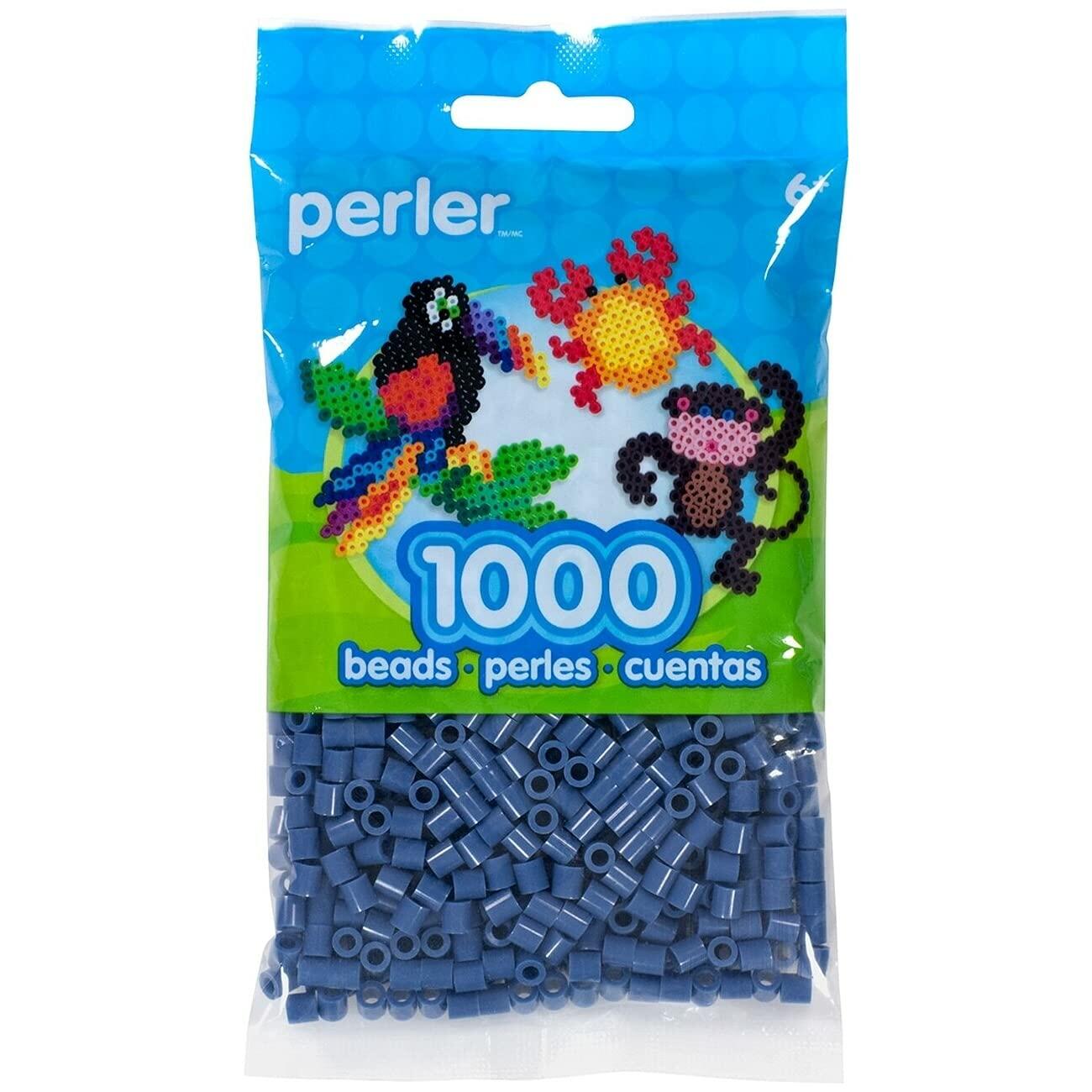 Perler Bulk Fuse Beads for Craft Activities 1000pcs Denim Blue