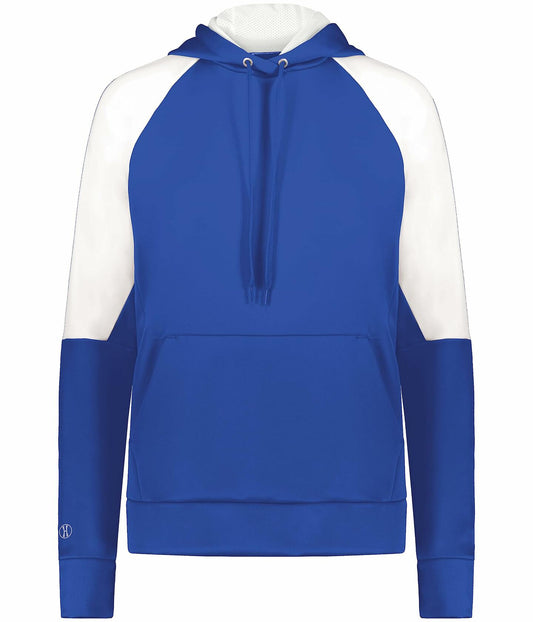 Holloway Women's Momentum Team Fleece Hoodie Royal White - Size XXL