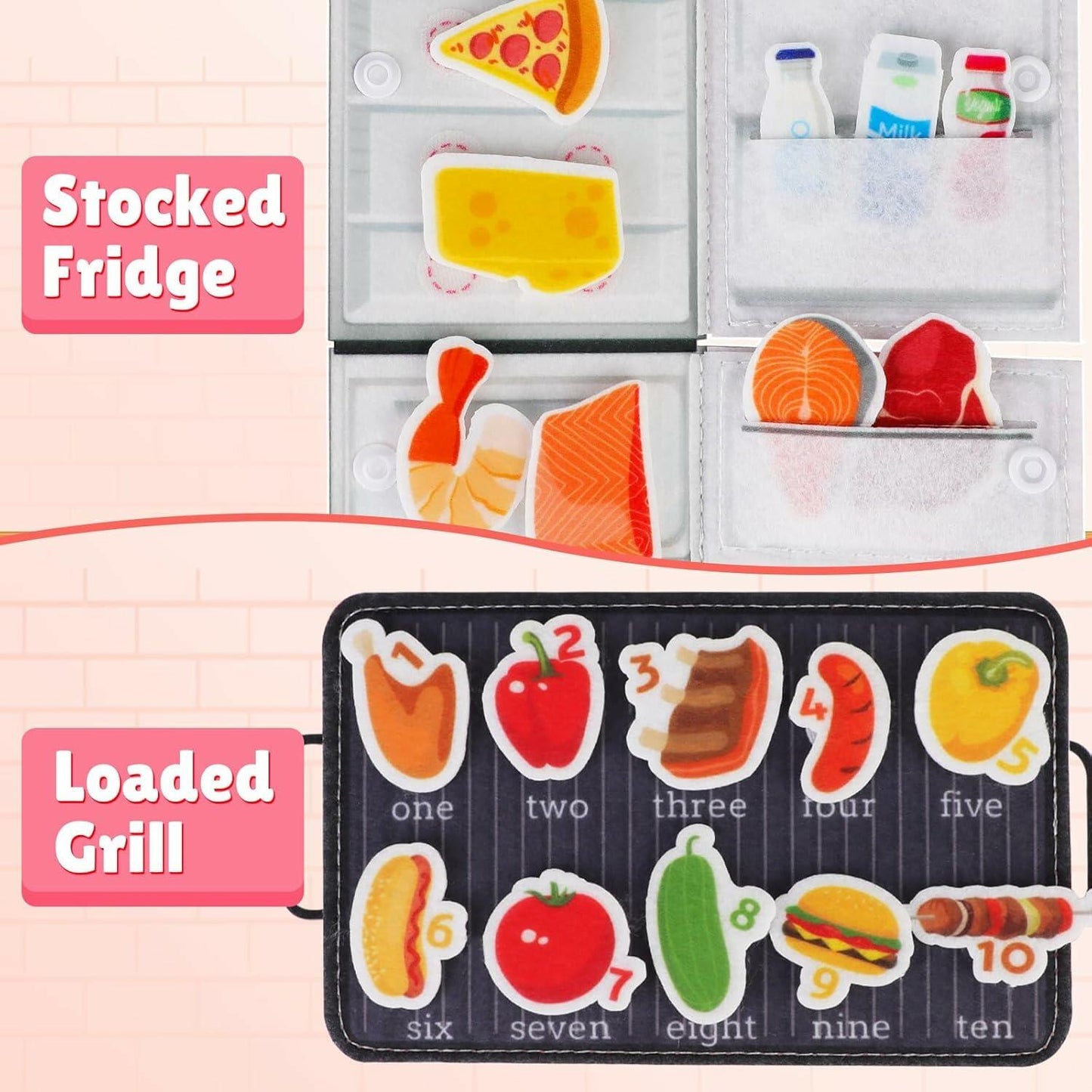 Quanquer Cook Busy Book with Talking Flash Cards 224 Sight Words Toddler Toy