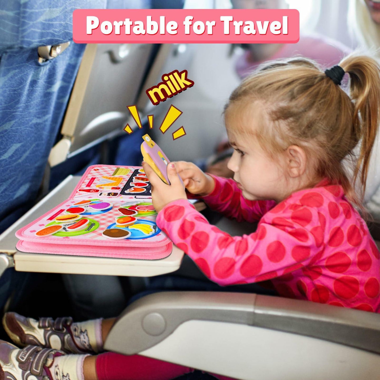 Quanquer Cook Busy Book with Talking Flash Cards 224 Sight Words Toddler Toy