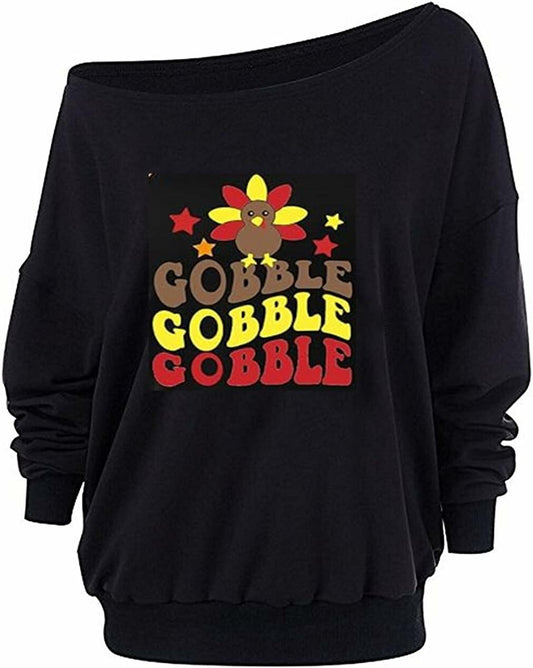 Roshop Women's BCTU Off Shoulder Baggy Long Sleeve Sweatshirt Size 3XL