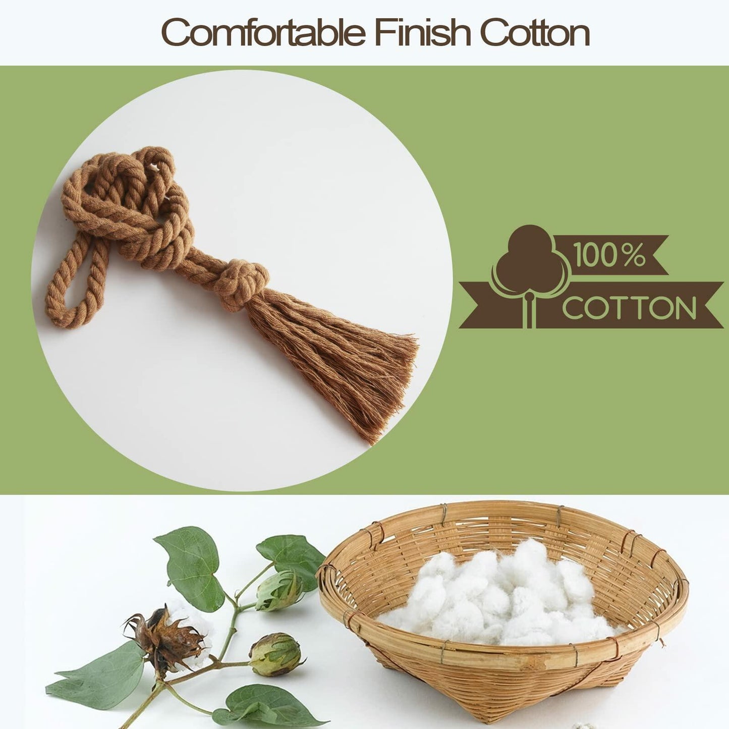 Rustic Cotton Rope Curtain Tiebacks Macrame Boho Style 4 Pack