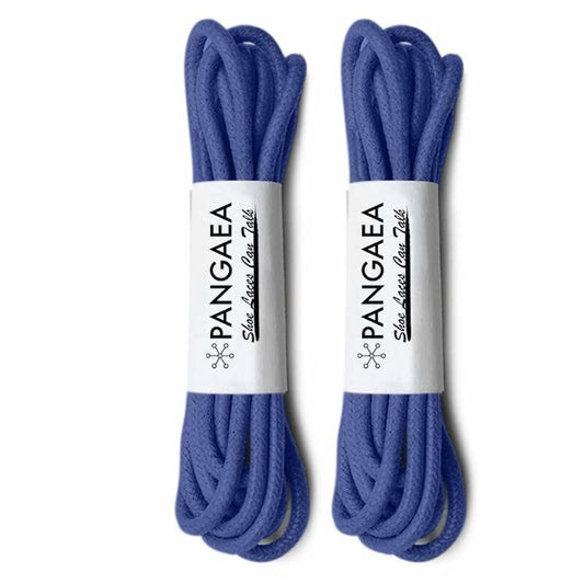 PANGAEA Waxed Round Oxford Shoe Laces #11 Royal Blue 26in 2-Pair