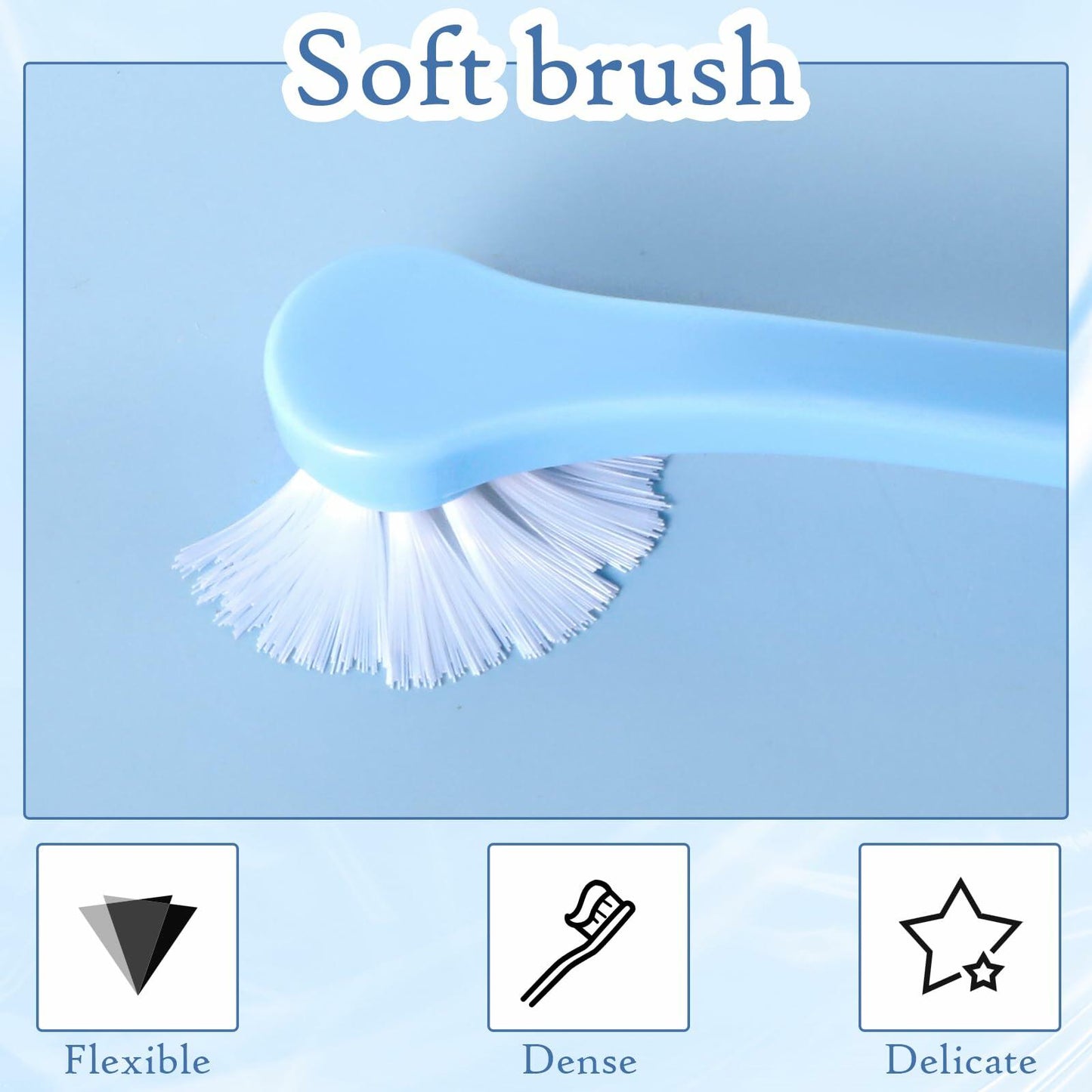 Dog Toothbrush 2 Pack Mini Head Soft Bristles Dental Care Kit Portable