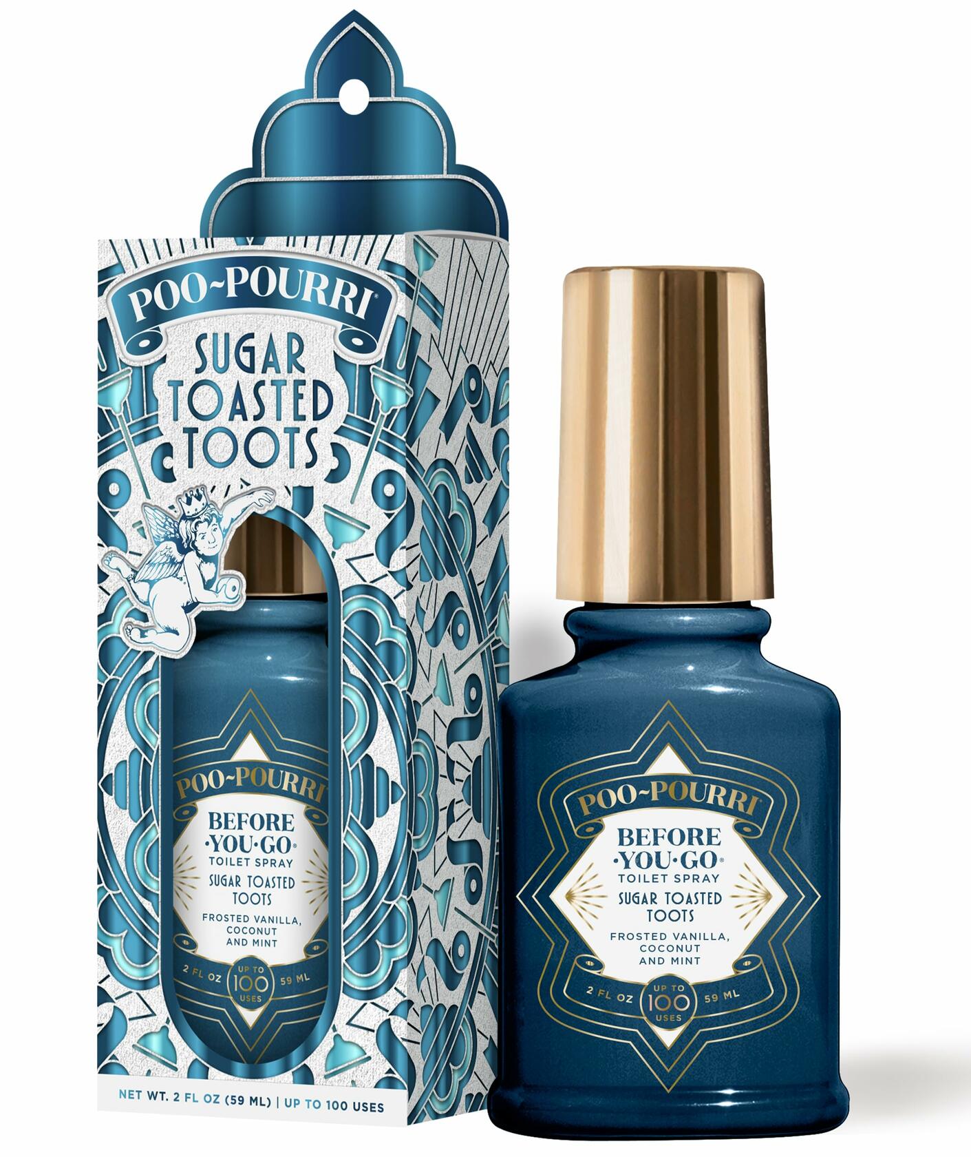 Poo-Pourri Holiday Toilet Spray Sugar Toasted Toots Frosted Vanilla 2oz