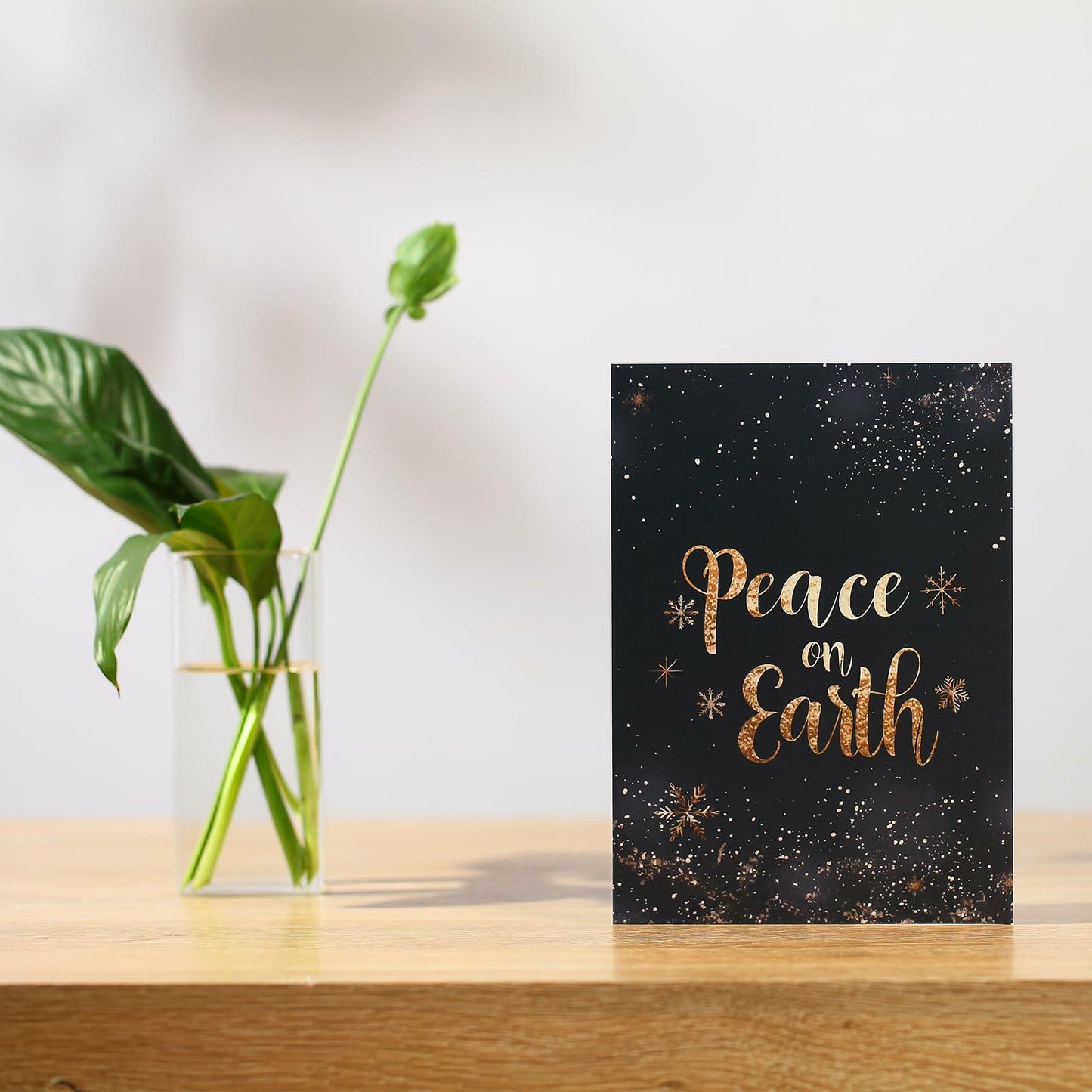 Christmas Cards 6x8in Watercolor Art with Envelopes & Stickers 1 PCS