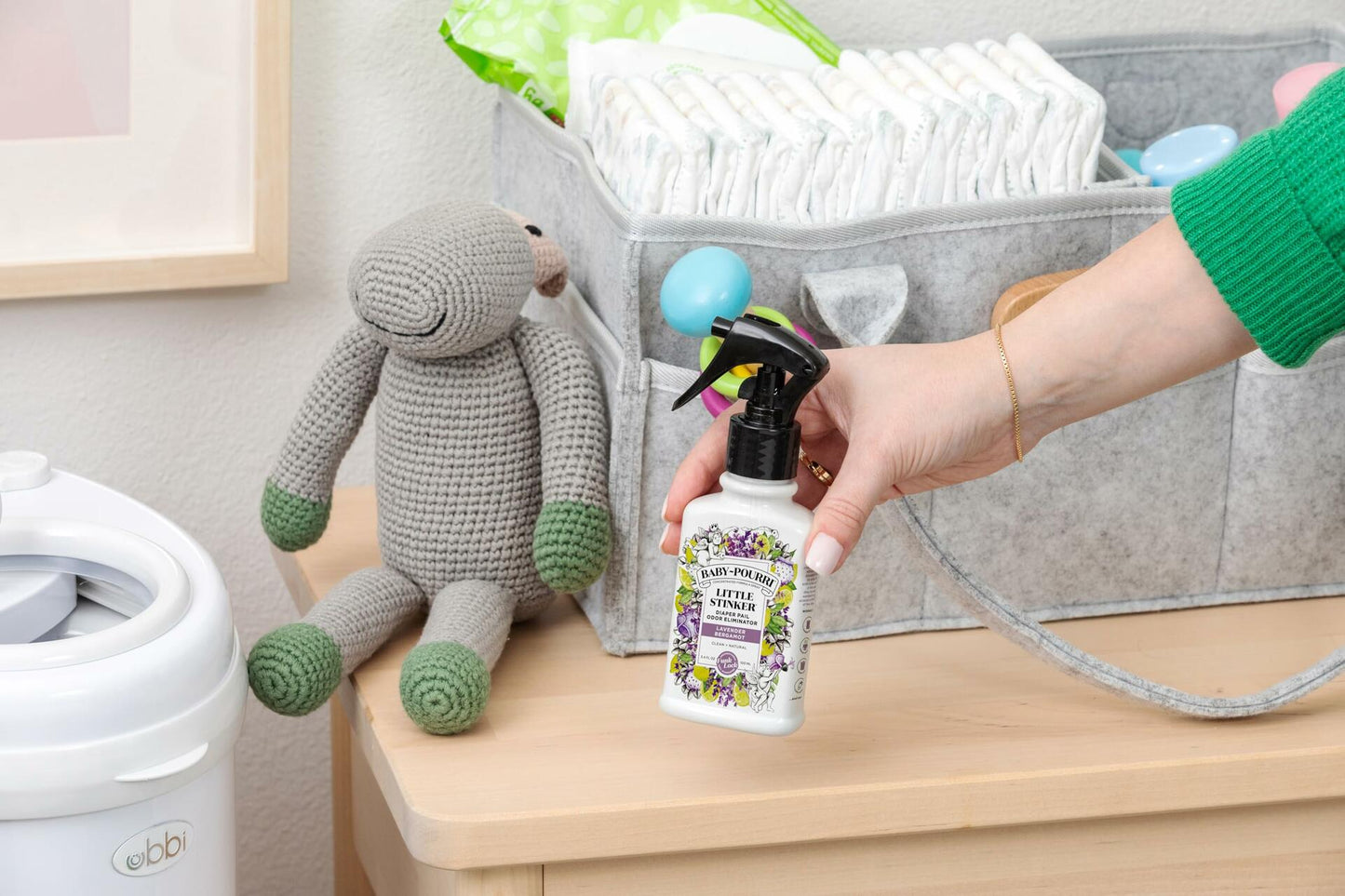 Baby-Pourri Little Stinker Diaper Pail Spray 3.4oz Lavender Bergamot Vanilla