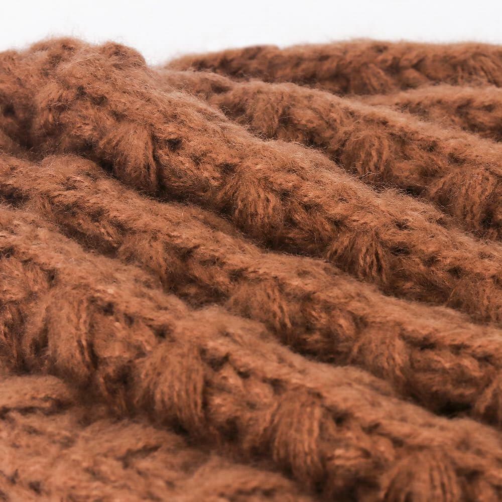 Wander Agio Women's Wool Knit Beanie & Scarf Set Grey 5pcs