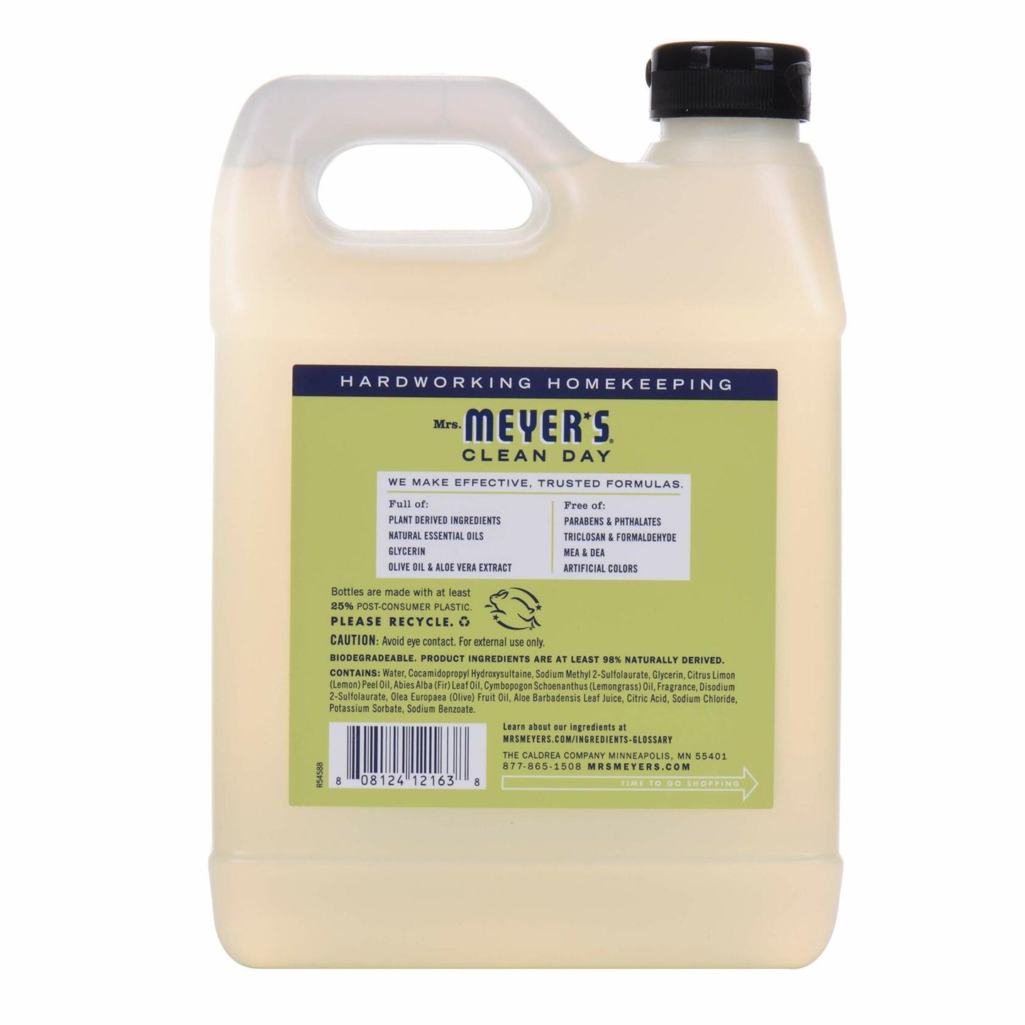 Mrs. Meyer's Clean Day Liquid Hand Soap Refill Lemon Verbena 33 Fl Oz
