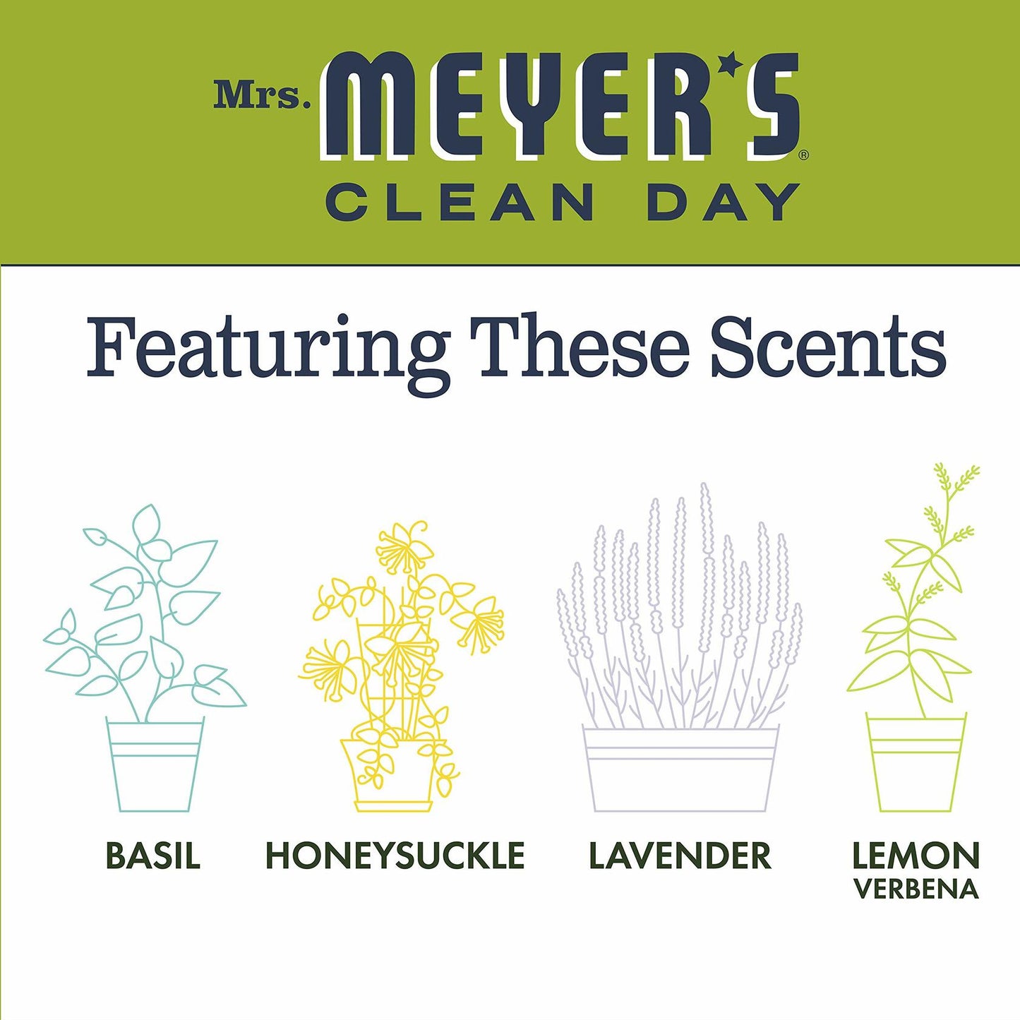 Mrs. Meyer's Clean Day Liquid Hand Soap Refill Lemon Verbena 33 Fl Oz