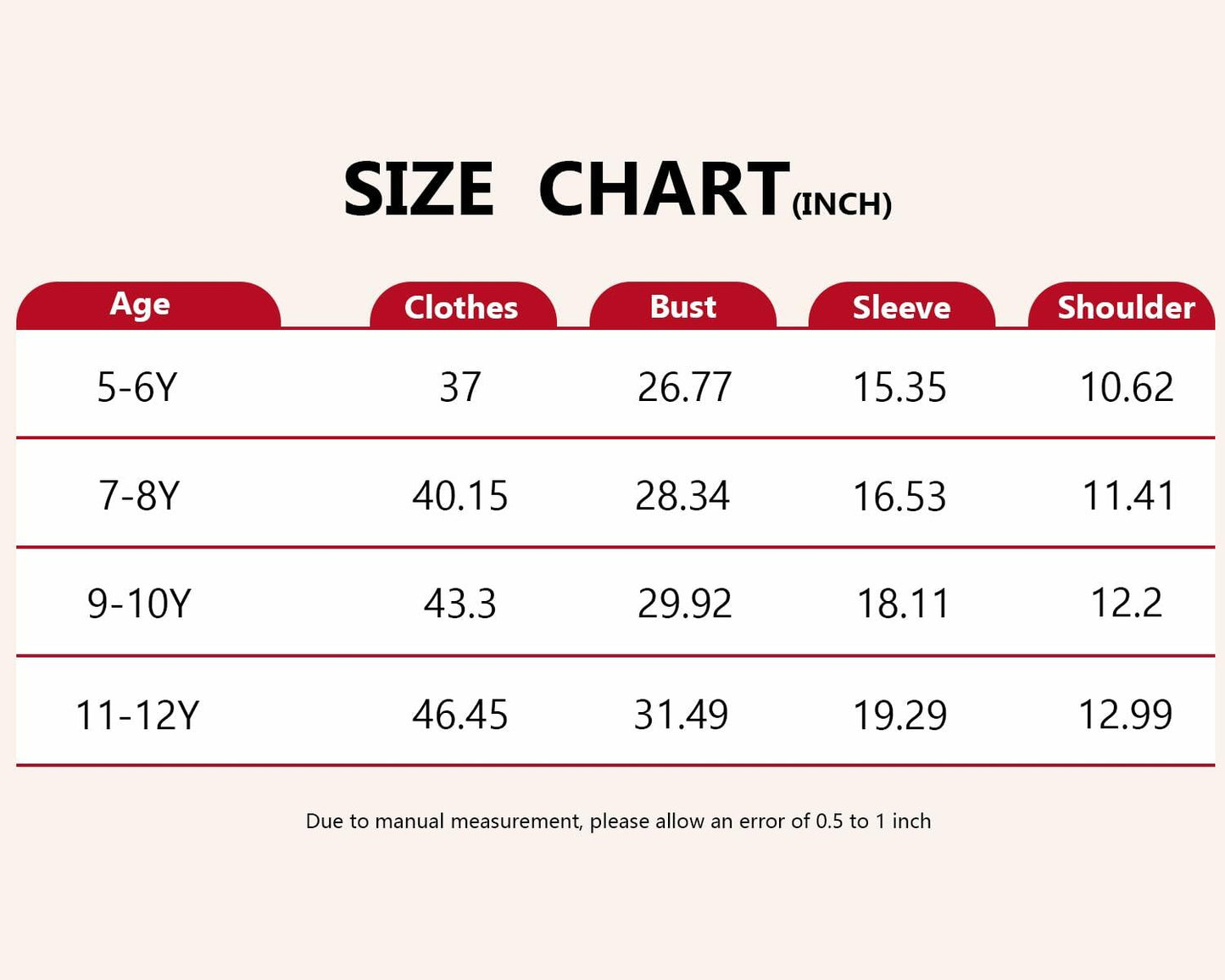 Yruiz Girl Halloween Clown Jumpsuit Red Black Long Sleeves Size 5-6Y