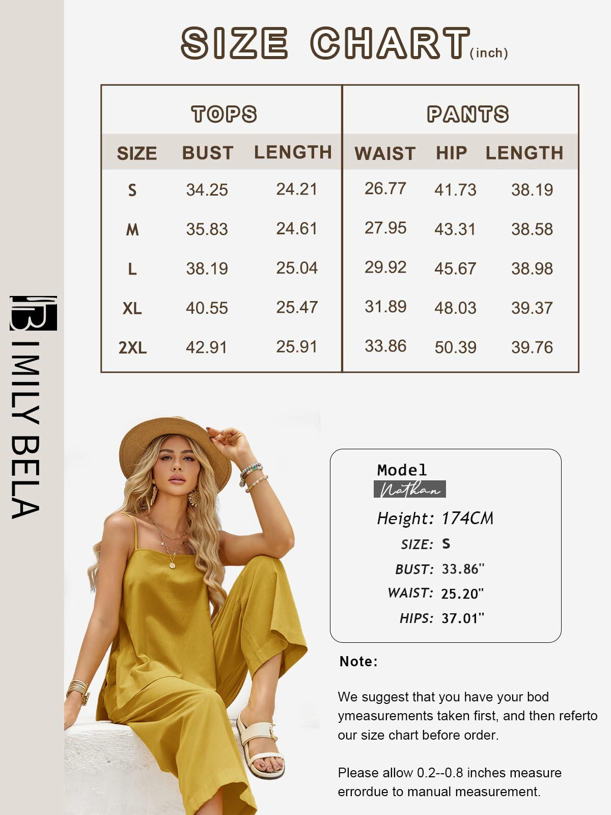 Imily Bela Womens Linen 2PC Camisole & Wide Leg Pants Brick Red Size XXL