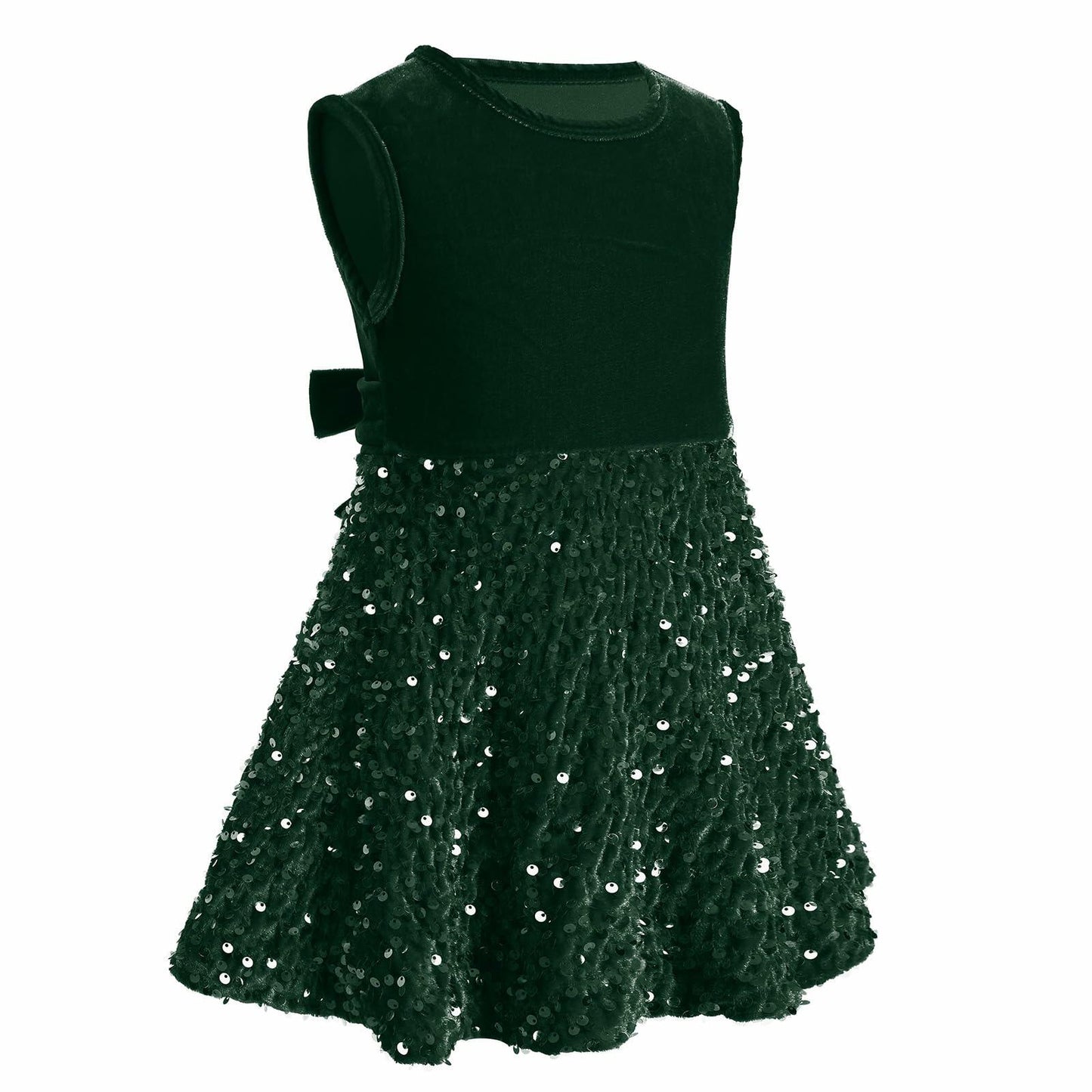 My First Christmas Baby Girl Velvet Dress Emerald Green 18-24 Months