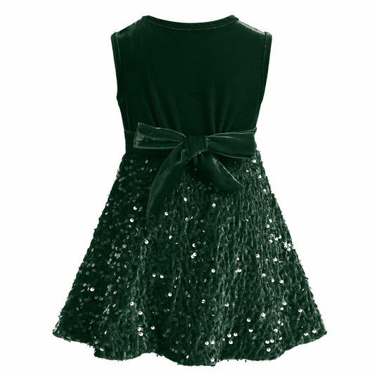 My First Christmas Baby Girl Velvet Dress Emerald Green 18-24 Months