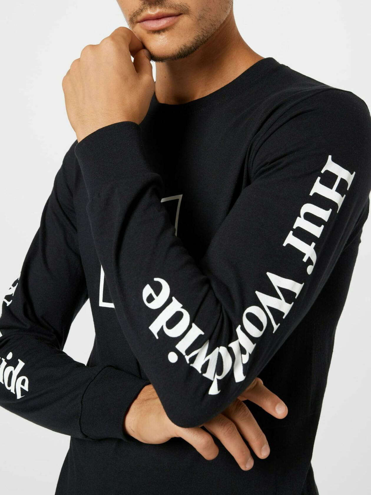 HUF Mens Domestic LS Tee T-Shirt Black Size Small US