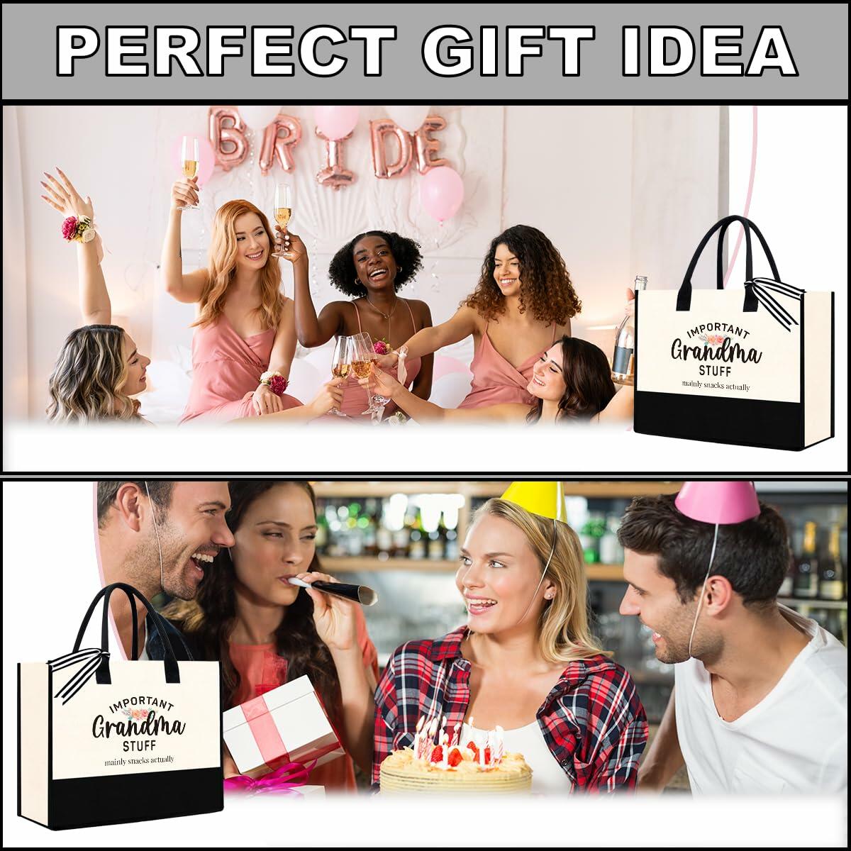 YUANHAO Grandma Tote Bag Large Beach Travel Gift Mothers Day Nana Gift