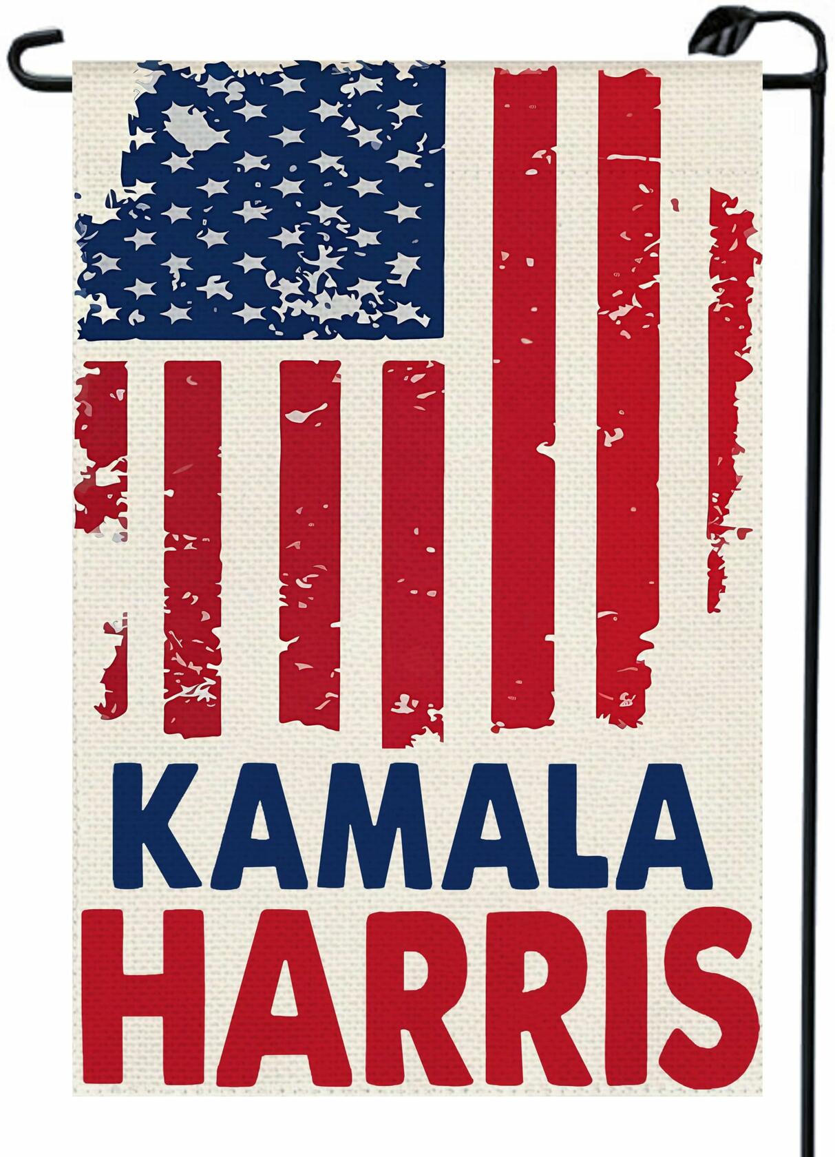 Kamala Harris 2024 Garden Flag 12x18 Inch Blue Double Sided Yard Decor