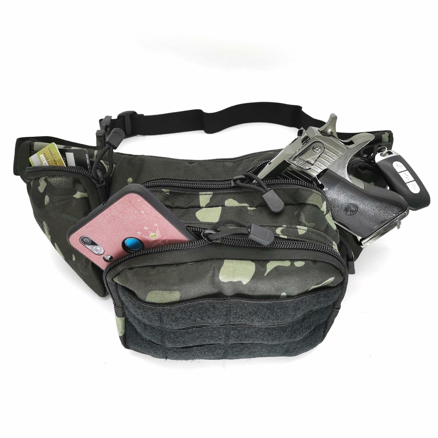 Gun Holster Fanny Pack Concealed Carry Pistol Pouch Waist Bag Black Camouflage
