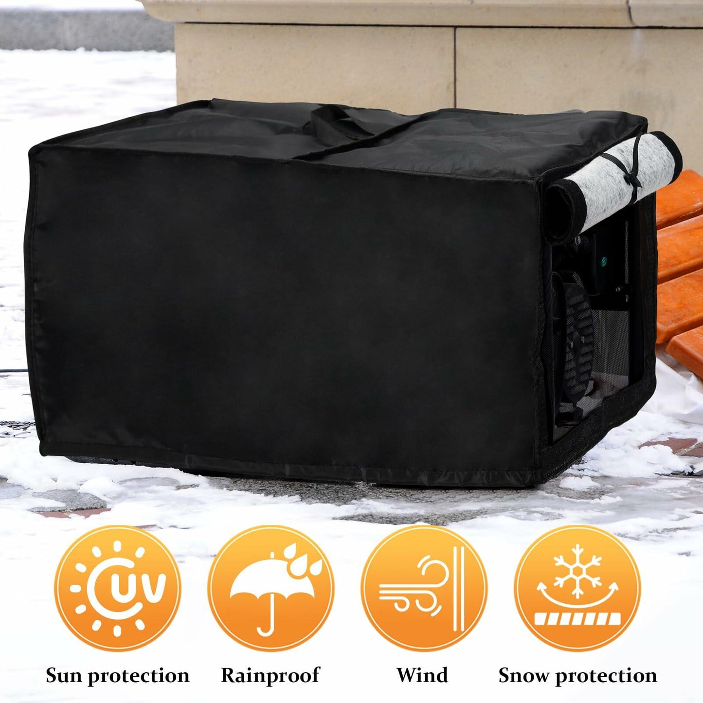 Outdoor Pool Heater Cover Waterproof Plush Lining 24x11x11in
