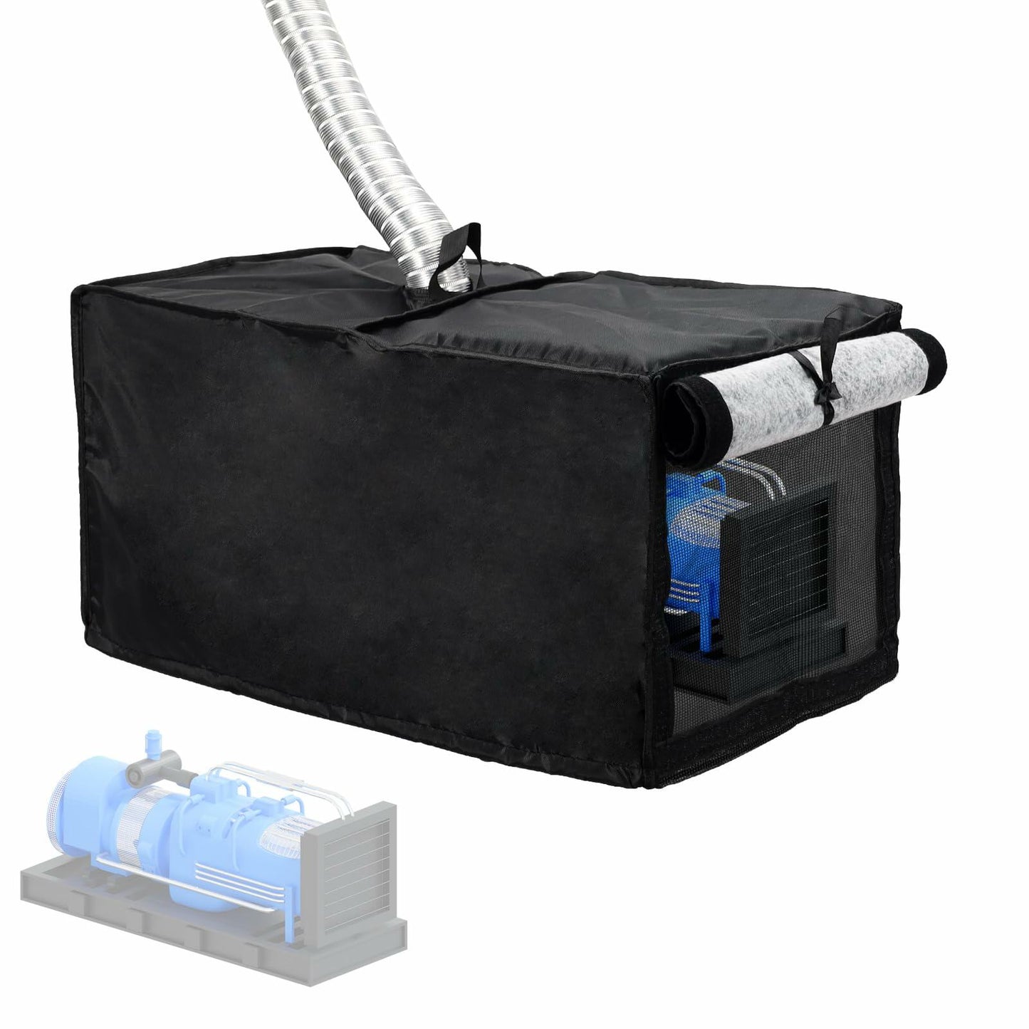 Outdoor Pool Heater Cover Waterproof Plush Lining 24x11x11in